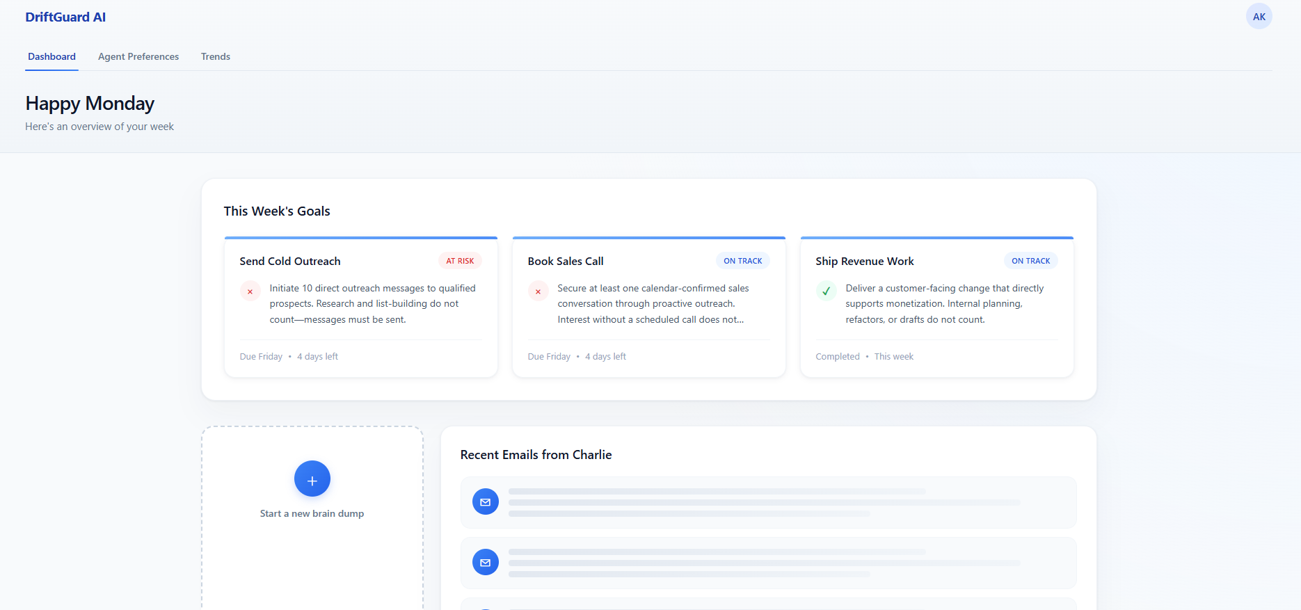 DriftGuard AI Dashboard